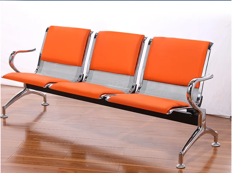 2021 ISO airport bank salon beauty comfortable colorful chair 3 seats