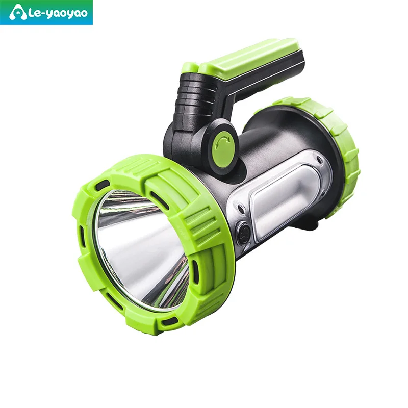 portable rechargeable searchlight 10W Super Bright USB Rechargeable LED Handheld Search Light Outdoor Waterproof Torch Light