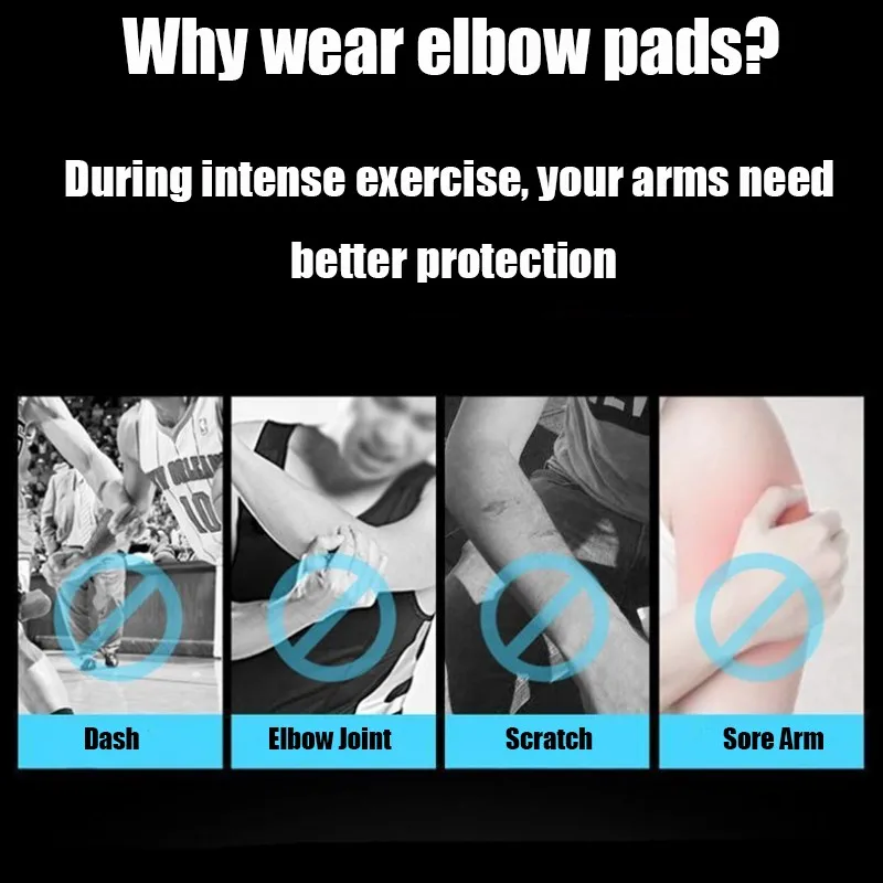 WOSWEIR Adjustable Elbow Guard Honeycomb Sports Protective Gear Adults Arm Warm Running Basketball Tennis Warm Arm Joint Cover