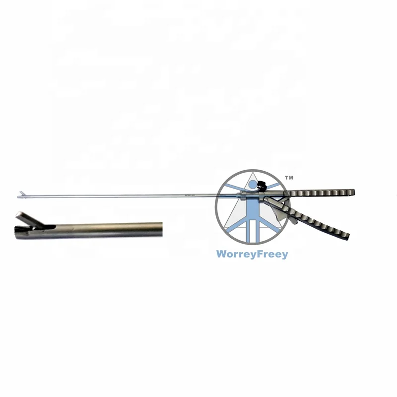 Laparoscopic instrument straight head reusable needle holder laparoscopic back automatic needle holder