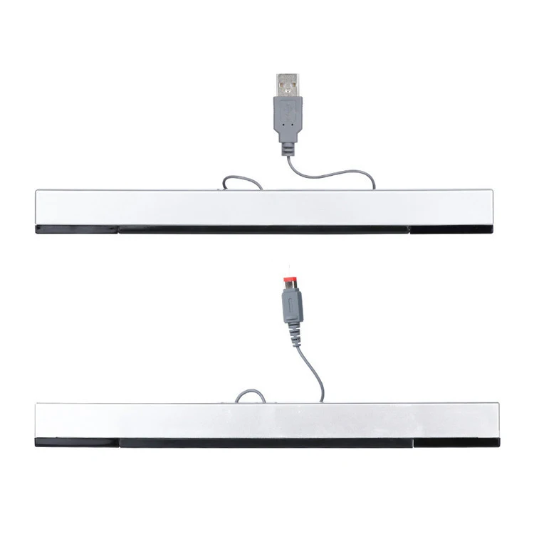 For Wii Sensor Bar Wired Receivers IR Signal Ray USB Plug Replacement for Nitendo Remote High Quality