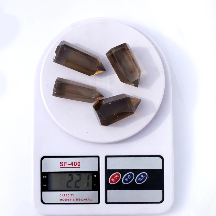 Hot sale high quality natural crystal smokey quartz tower points