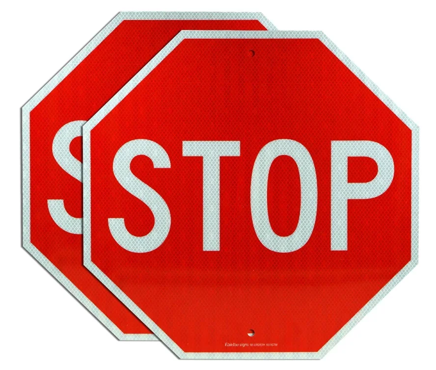 Traffic Control Stop Arrow Slow Left Right Turn Sign Traffic Warning Sign Signage Traffic Safety Road Street Parking Sign