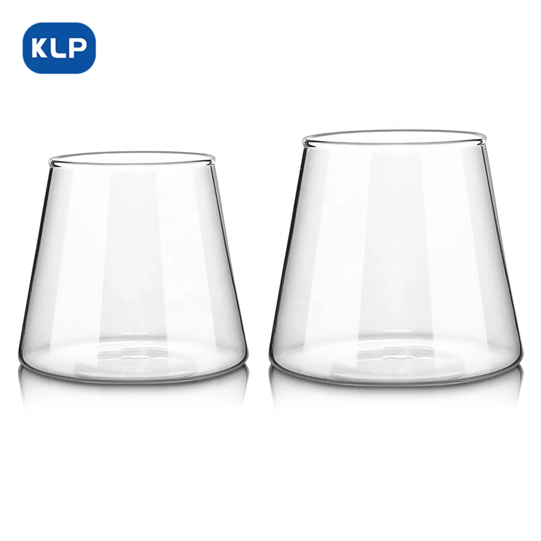 KLP Bar Whisky Shot Glasses Mount Fuji Cocktail Tumbler Shaped Glass Drinking Cup