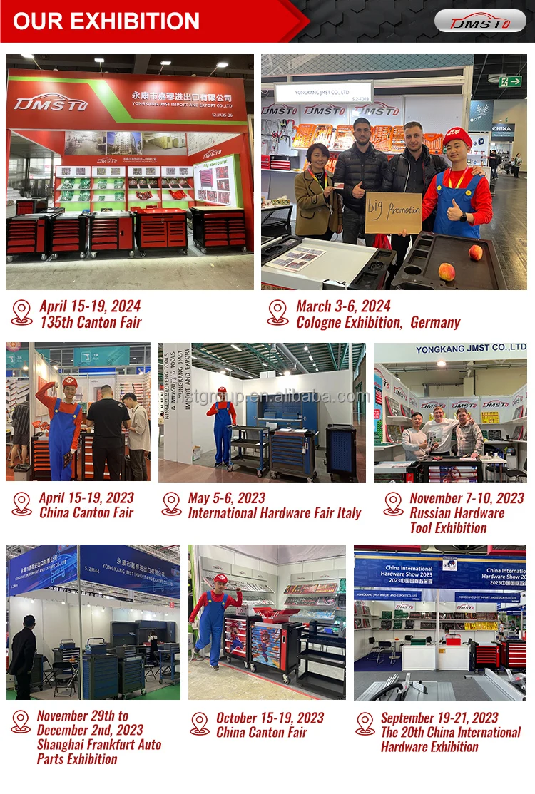 CE 2024 New Design Tool Cabinet/ Chect/ Trolley/ Cart Auto Repair Tool Sets Box With 202 Pcs Mechanic Tools