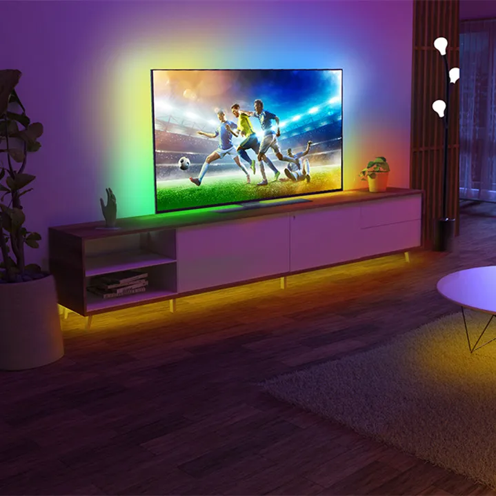 New Lytmi Brightstart Kit L2 Sync Box  Work with Alexa Google Assistant 75-84 Inch TVs App Control LED TV Backlight Strip Light