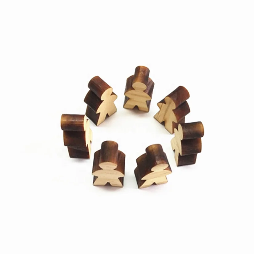LVOU 19mm wooden meeples board game pieces