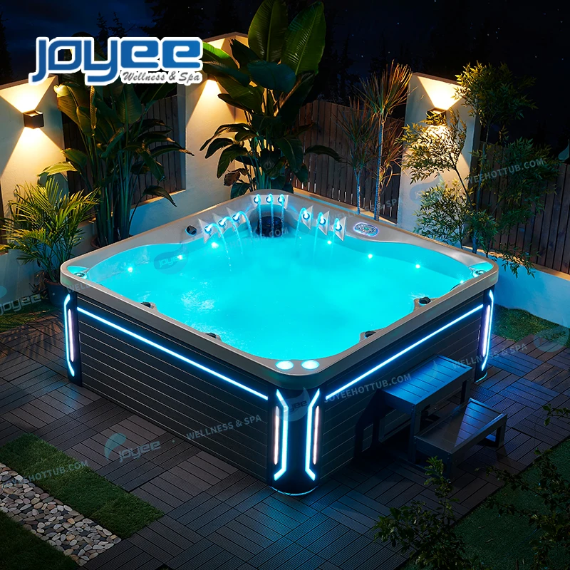 JOYEE 5 person vasca idromassaggio da esterno water massage whirlpool big bathtub outdoor massage garden spas with jacuzzier