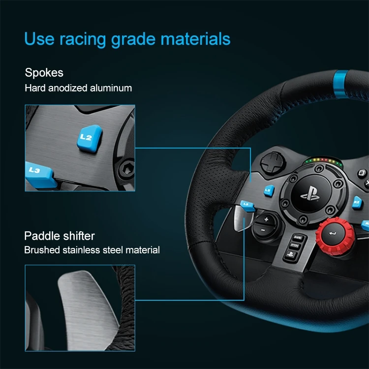 Оригинальный игровой гоночный рычаг управления Logitech G29 для PS3 / PS4