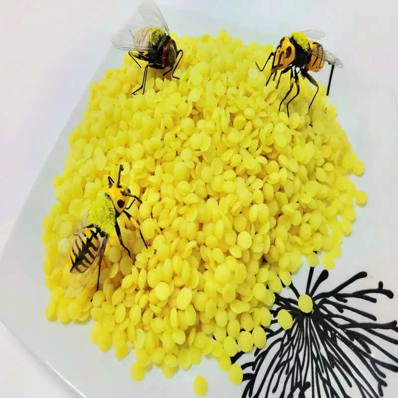 Wholesale natural beeswax pellets 100% all natural bee wax for making candle cream lipstick