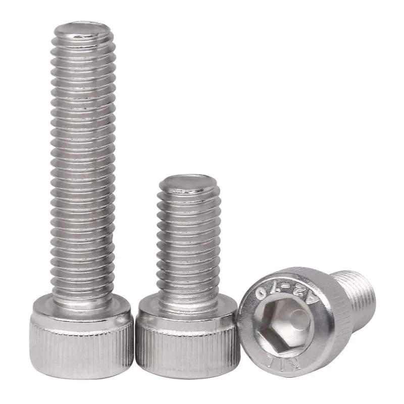 M2 M3 M5 M6 M8 Iso 4762/ Din912 stainless steel Hexagon Socket Head Cup Screws Hex allen Bolts