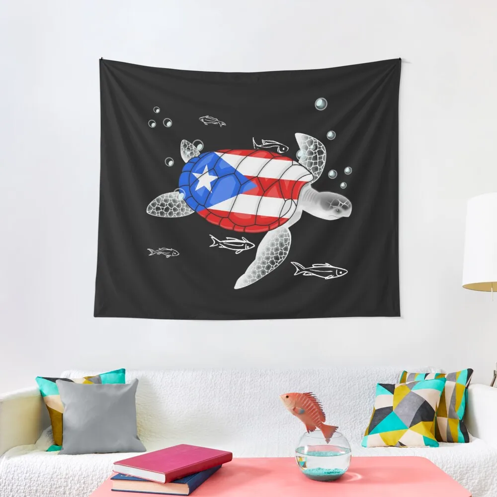 Tapestries Wall Decoration Hanging Puerto Rican Flag Coqui Frog Custom Tapestry Printing On Demand Large Wall Hanging Tapestry