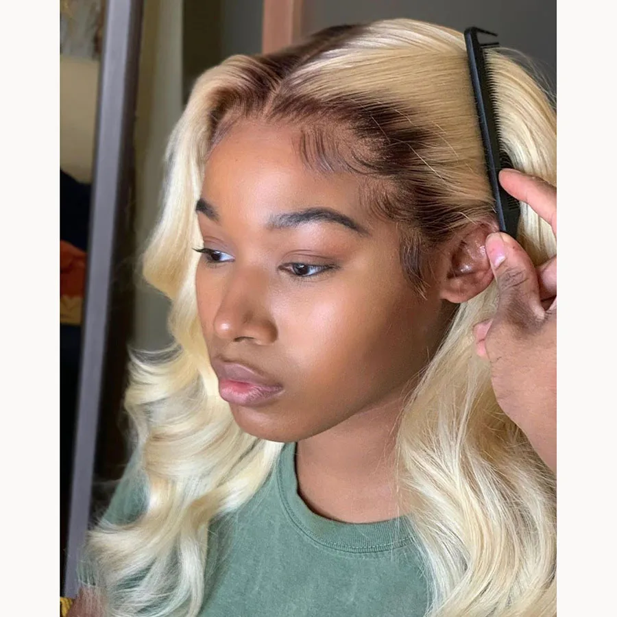 High Temperature premium synthetic wig27/613#highlight color synthetic wig with lace front Synthetic Fiber hair wig for Cosplay