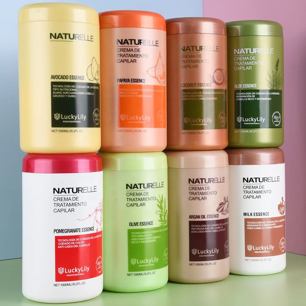 LUCKYLILY Private Label Organic Avocado Hair Mask for Treatment Dry or Damaged Hair Keratin Hair conditioner