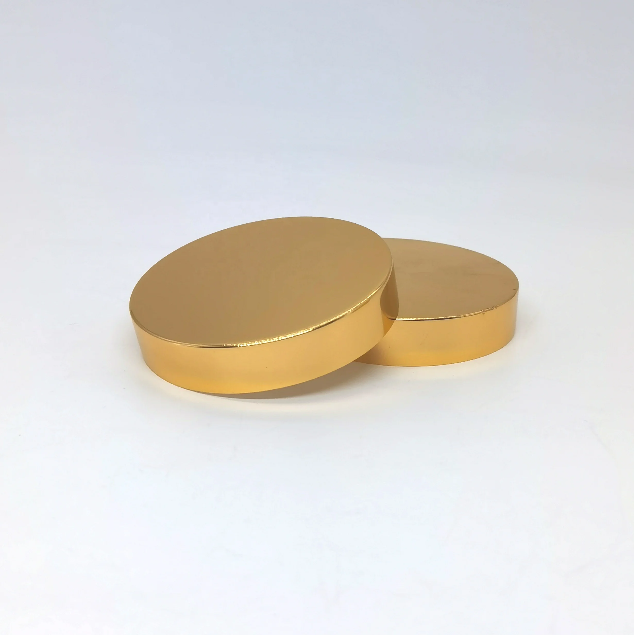 Wholesale 38/400 45/400 53/400 63/400 70/400 89/400 Gold Color 89mm Metal metal screw cap Jar Lid with PE liner