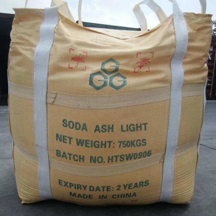 soda ash light bulk na2co3 99.2% in 25kg jumbo bags for swimming pool oil and gas