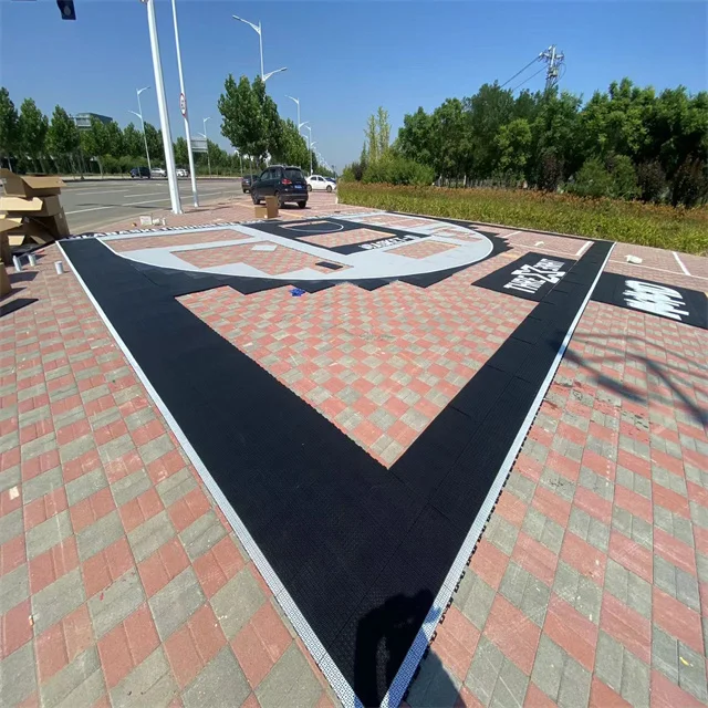 Anti Slip Suspended Outdoor Interlocking Tiles Sport Basketball Pickle Ball court Flooring