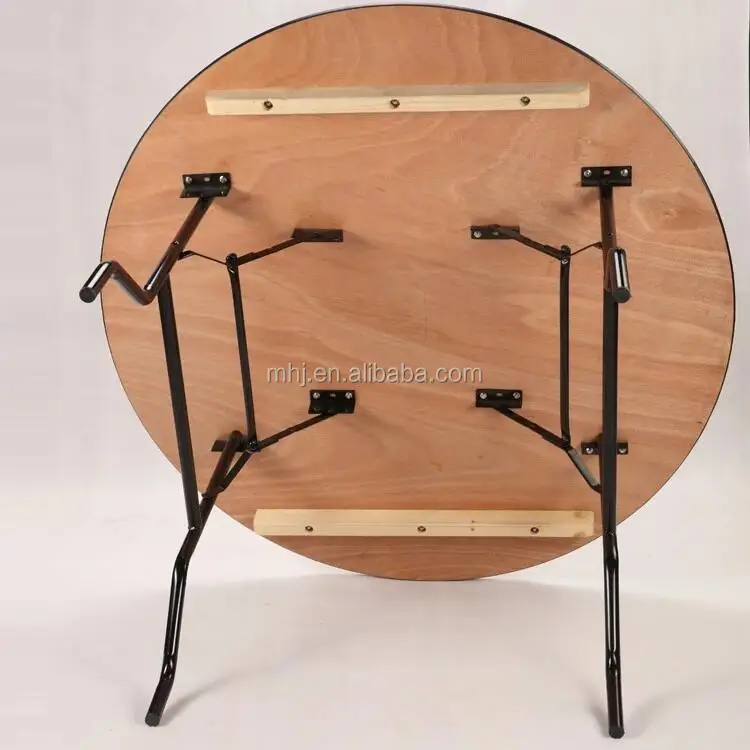  wholesale folding round wood party event wedding banquet