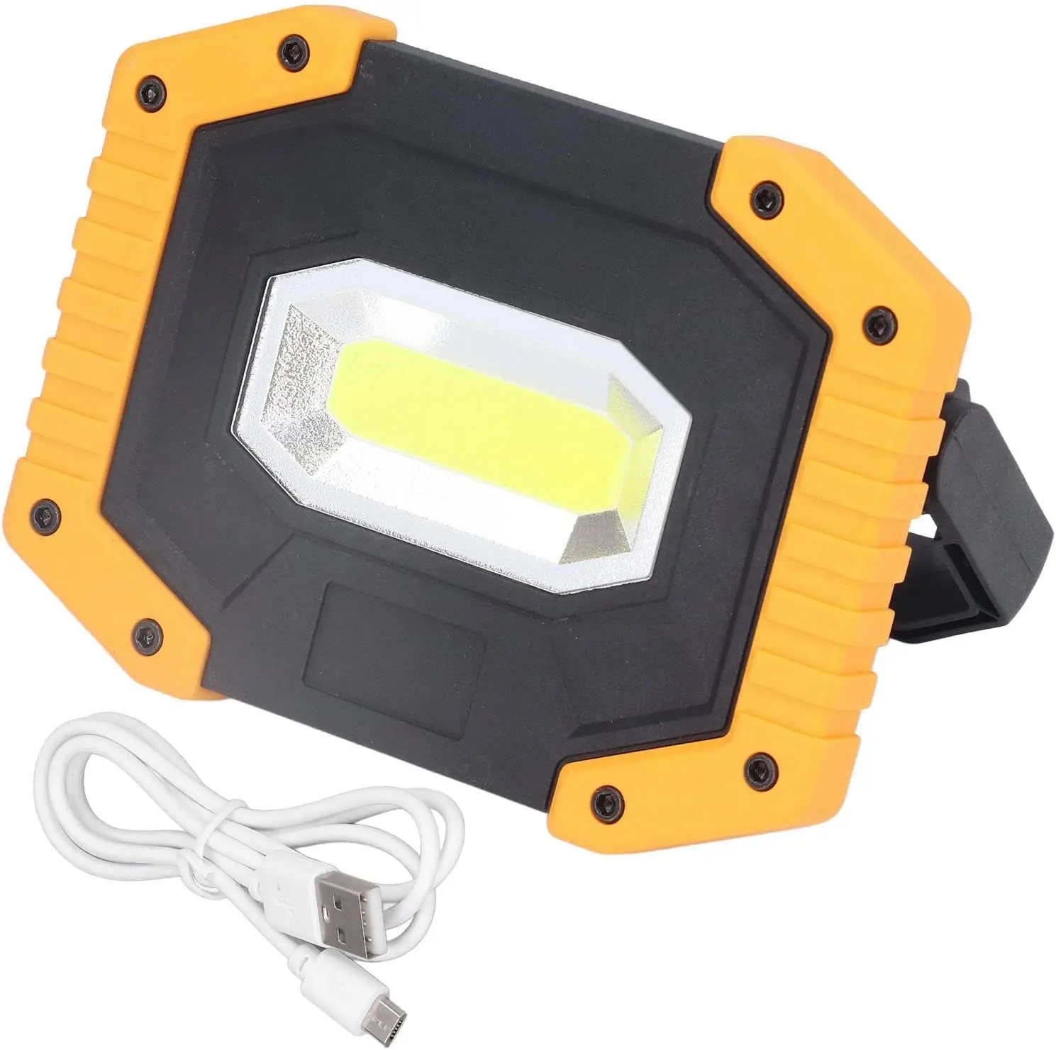 High Lumen 3.7V  LED Construction Spotlight Battery Included Rechargeable Cob Led Portable Emergency Light With Power Bank