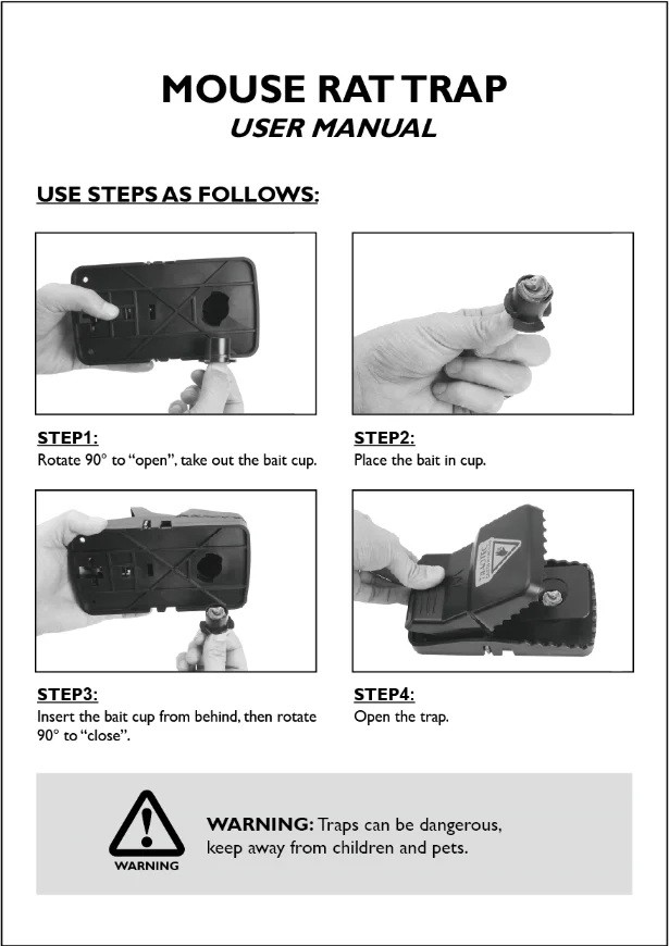 
Indoor and Outdoor Big Size Plastic Mouse Trap Rat Catcher Rodent Rat Killer Pest Control Humane Squirrel Mice Rat Trap 