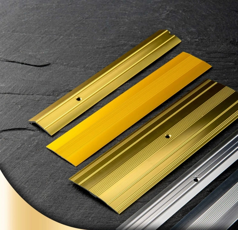 Gold Sliver Ceramic Tiles Border Trim Arc Shape Good Aluminium Tile Trim Profile