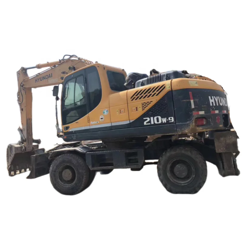 used excavators original korea hyundai 210w wheel excavator 21 ton robex 210 excavadora price 210w-9
