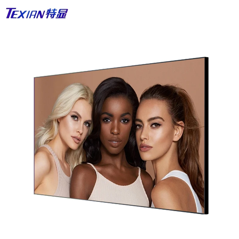 85 inch Narrow Frame Wall Screen Monitors TV Advertising Board Player 4K Retail Store Window Marketing Display Boards