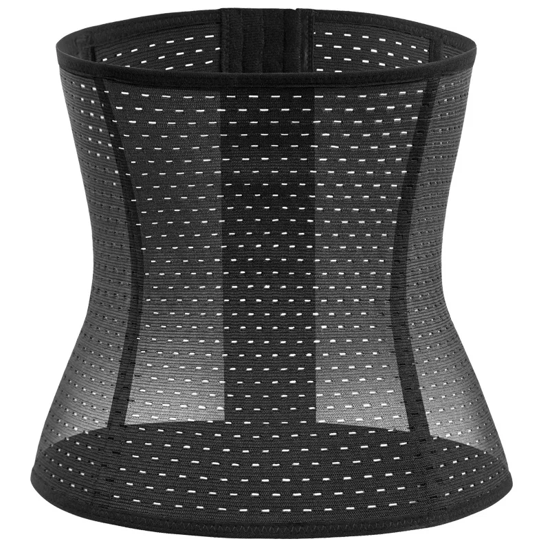 Корсет женский сетчатый с поясом, утягивающий боди для тренировок, утягивающий талию, с подгрудником