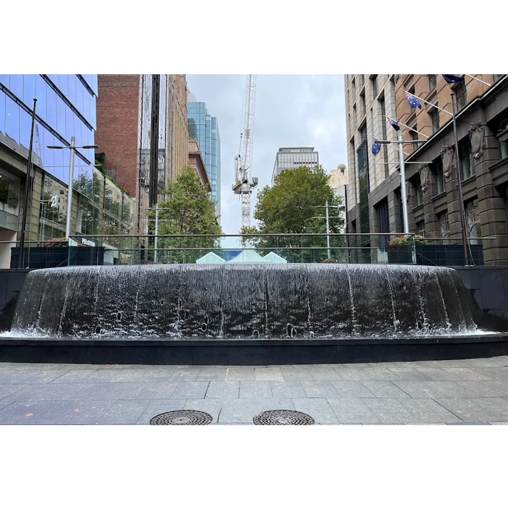 AWS Factory Price Decorative Indoor Outdoor Modern Water Wall Fountain Customized Park Waterfall Fountain Water Feature