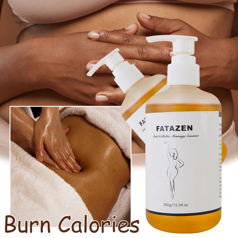 FATAZEN Natural Organic Anti Cellulite Massage Essence Beauty Salon Spa Full Body Care Quick Absorb Private Label Massage Oil