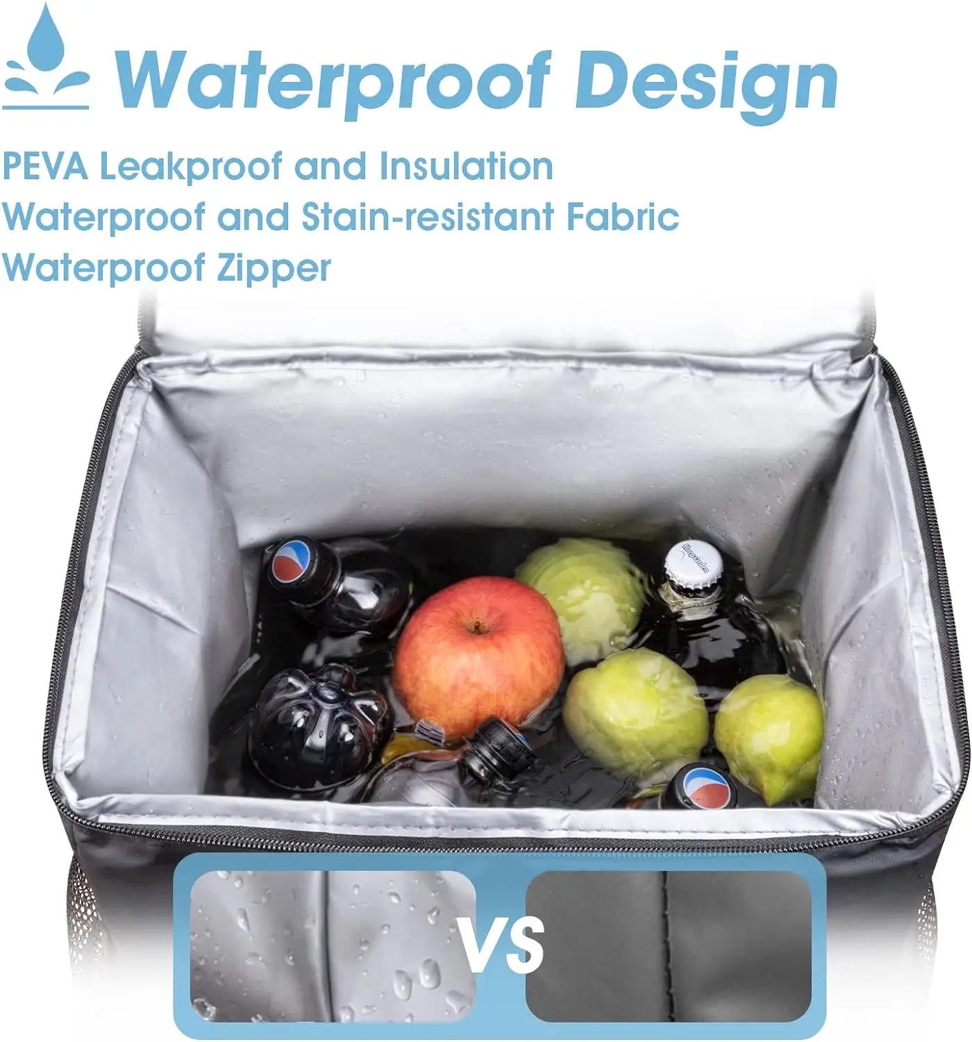 Large capacity portable lunch cooler bag large-capacity leakproof backpack custom logo insulated thermal backpack