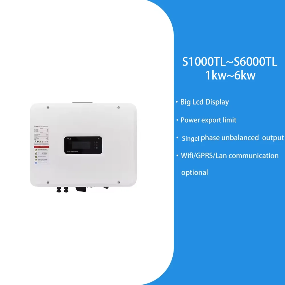 Thinkpower S1000TL 1KW Single Phase gird Inverter Wifi/GPRS/Lan communication optional built-in limiter Single phase solar GTI