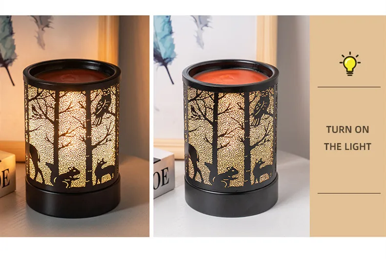 
Electric Candle Warmer Lantern vintage Nordic Style Aroma Burner Oil Burner Fragrance Table Lamps for home decoration aroma 
