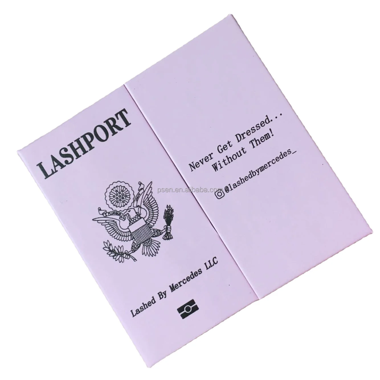 Оптом Пустой уникальный создать свой собственный ресницы Lashport роскошная упаковка светло-розовая коробка идеи