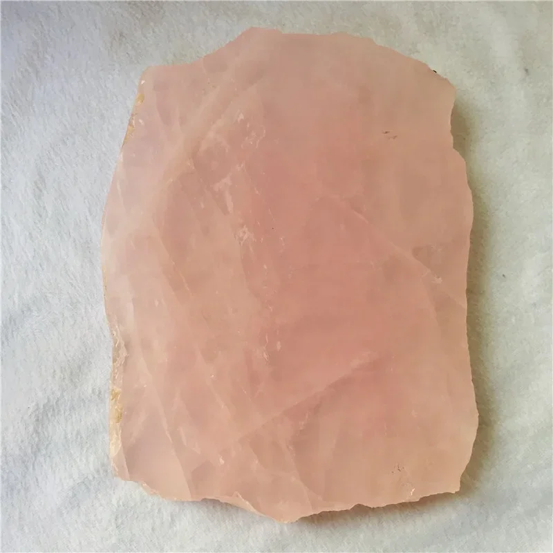Wholesale Polished rough crystal  Slices  Natural rose quartz Crystal Slice crystal slab for decoration