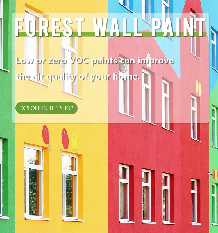 FOREST Brand Design Outside Anti Crack Modern Building House Outdoor Liquid Spray Coating Exterior Acrylic Wall lacquer Paints