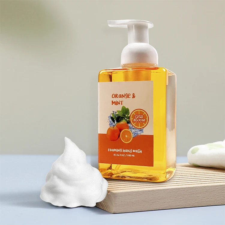 Wholesale Moisturizing Gentle Foaming Rich Bubble Hand Wash Liquid Soap For Hotel Bathroom