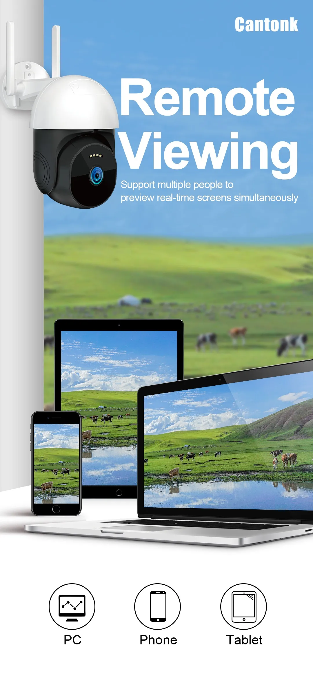 Wireless PTZ 1080P Outdoor 4G Sim  PTZ Camera Night Vision Alarm Motion Detection-AC08