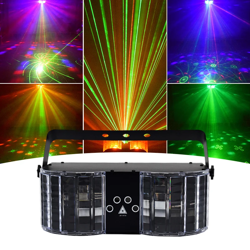 YSH Butterfly King Laser Light led highlight beam projector stage lights voice control colorful DJ party lamp for Nightclub bar