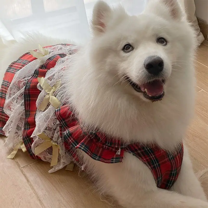 Рождественское платье для собаки