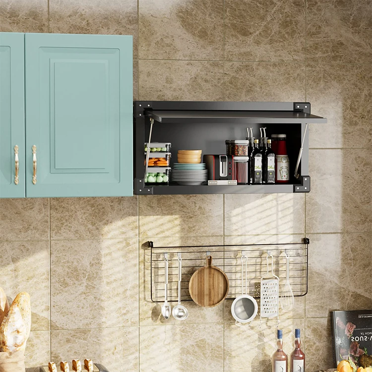 JH-Mech Metal Storage Cabinet Heavy Duty Black Lateral Office Furniture Cabinet Wall Mount Steel Cabinet