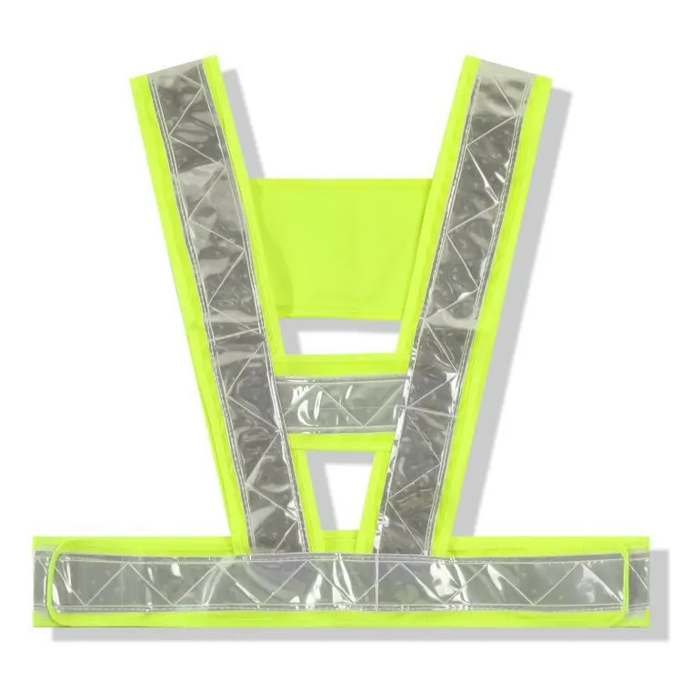 Factory price Manufacturer Supplier V-shaped reflective security belt garden maintenance high visibility safety vest