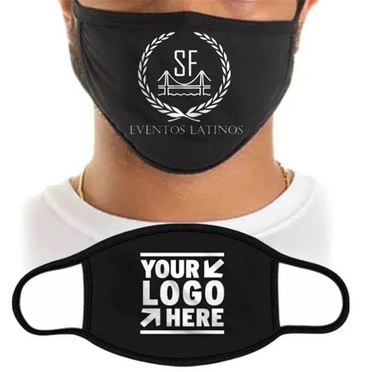 
Custom print Christmas fashion logo designer breathable face masks cloth polyester cotton ski sublimation mask 