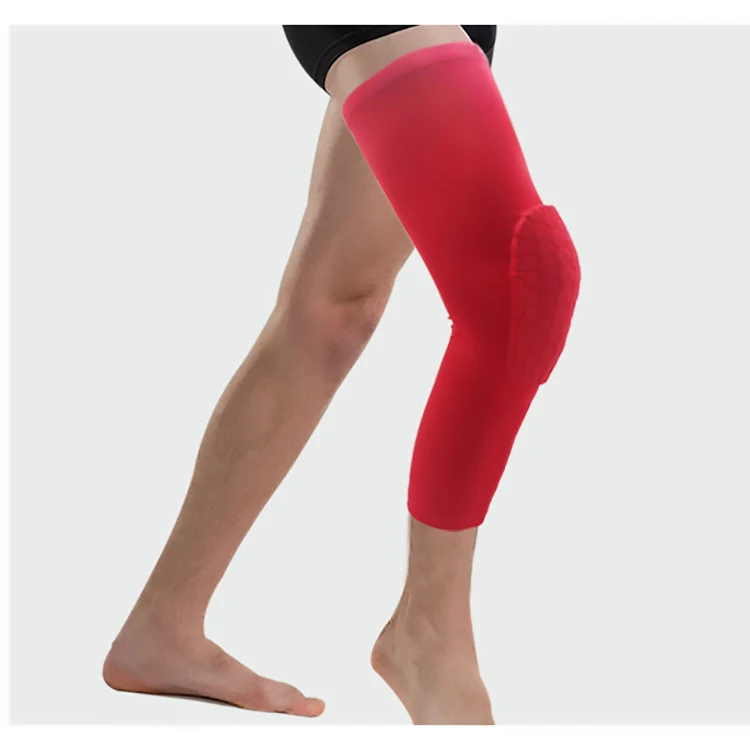 Honeycomb Anti Collision Knee Pads Long Compression Knee Sleeves Knee Support Braces for Basketball Volleyball Football