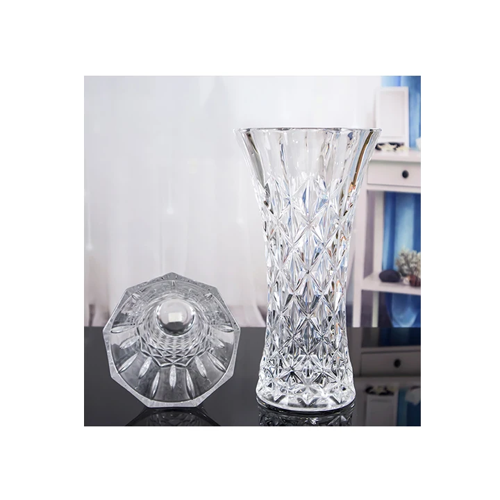 Home Decorative Wholesale Nordic Large Vintage Crystal Crystal Vase Luxury
