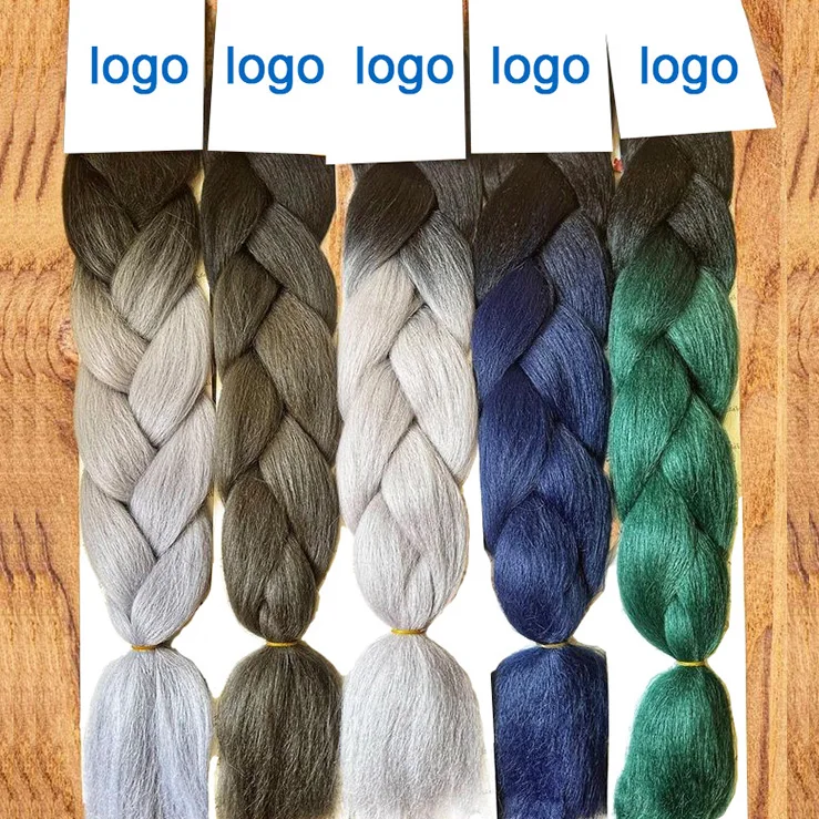 Free Sample Free Label African Braids Ombre Jumbo Hair Braid Synthetic Braiding Hair Extension
