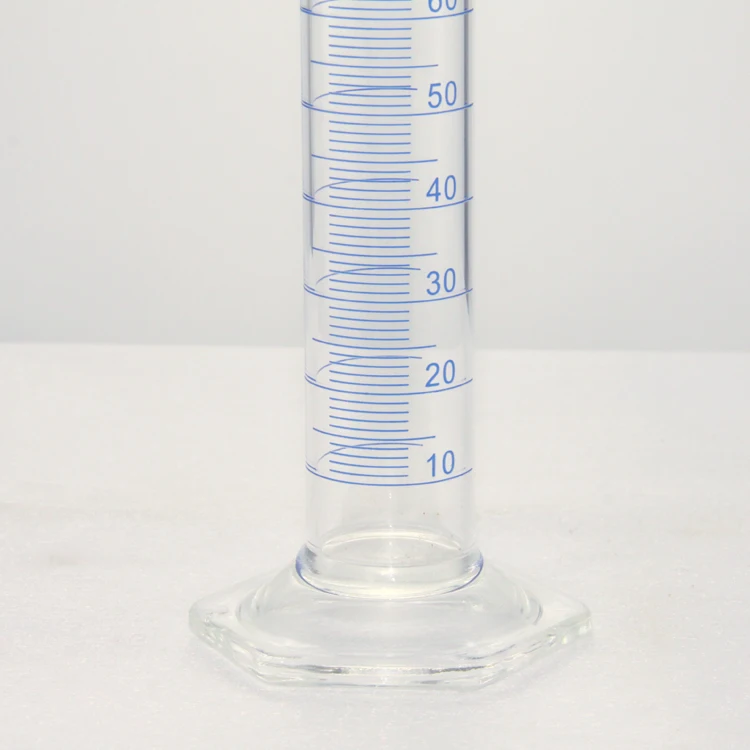 Измерительный цилиндр с носиком и круглым основанием