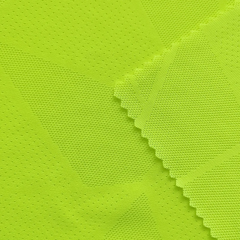 Polyester spandex elastane jacquard fabric for activewear sports t shirt