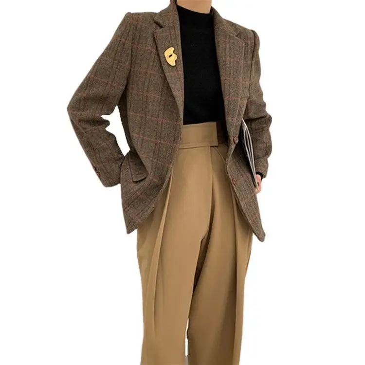 Wholesale Cheap Wool Suit Autumn And Winter Long Ladies Beautiful Double-sided Wool Suit
