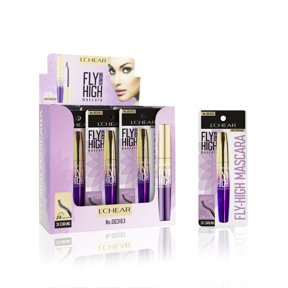 
Wholesale Custom Private Label 4D Fiber Mascara Waterproof Lengthening Long Lasting Black Mascara 4d DQ3163 